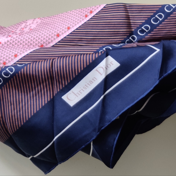 Vintage Dior Monogram Silk Scarf - Picture 13 of 16